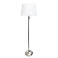 thumbnail image 3 of Elegant Designs Brushed Nickel Adjustable 3 Pack Lamp Set (2 Table Lamps, 1 Floor Lamp), 3 of 8