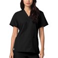 thumbnail image 3 of Adar Universal Unisex V-Neck Tunic 3 Pocket Scrub Top (Available in 39 Colors), 3 of 7