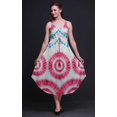 thumbnail image 2 of Bimba Robe Midi de Plage Imprimée Teinture sur Nœuds pour Femmes Bretelles Tenue d'Été-TTG, 2 of 5