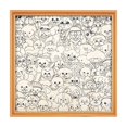 thumbnail image 1 of Wooden Jigsaw Puzzle Photo Frame Cartoon Dog Design Hand Painted With 12 Color Markers Diy Art Craft For Kids, 1 of 7