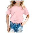 thumbnail image 4 of LUOGENLI T-Shirt pour Filles Enfants École Rentrée des Classes Imprimé Décontracté Manches Courtes Haut T-Shirt Maxi Chemises pour Filles 2025 Fente 3-4 Ans, 4 of 7
