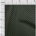 thumbnail image 2 of oneOone Georgette Viscose Dark Green Fabric Asian Block Sewing Craft Projects Fabric Prints By Yard 42 Inch Wide, 2 of 4