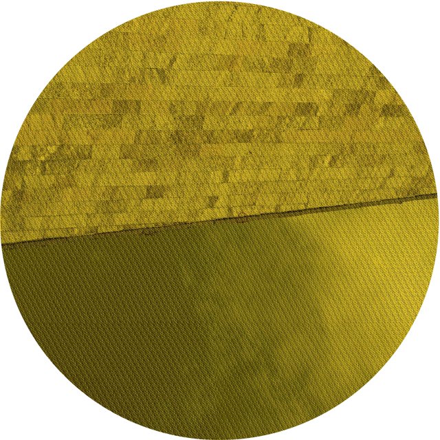 Ahgly Company Tapis Rond Lavable en Machine Intérieur Transitionnel Brun Bronze Foncé, 8 Pieds Rond