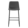 thumbnail image 4 of Monarch Specialties Office Chair, Bar Height, Standing, Computer Desk, Work, Pu Leather Look, Metal, Grey, Black, Contemporary, Modern, 4 of 9