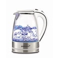 thumbnail image 1 of Cookhouse 1100W 1.7L Electric Kettle, White with Cool-Touch Handle and Blue LED Light, 1 of 1