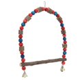 thumbnail image 2 of Swing, Hanging Bird Swing Toy Relieve Boredom Chewing  For Finches For Parakeets 12cm / 4.7in Standing Pole Length, 2 of 8