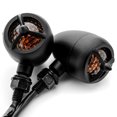 thumbnail image 2 of Krator 2pcs Black Heavy Duty Motorcycle Turn Signals Warplane Propeller Engine Blinkers Compatible with Honda Valkyrie Rune 1500 1800, 2 of 5