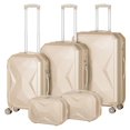 thumbnail image 1 of HIKOLAYAE Upright Luggage with 8-Wheel Spinner, 5 Piece - TSA Compliant, 1 of 8