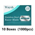 thumbnail image 2 of Waysh Lames de Rasoir 1000 Unités, Emballage en Vrac pour Barbier Ultime, 2 of 11