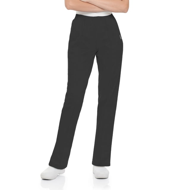 Landau Essentials Pantalon d'Uniforme Médical Coupe Décontractée pour Femmes, Noir, 1 Unité