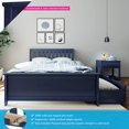thumbnail image 2 of BEDSMART Lit Double en Bois Massif avec Rangement / Bleu, 2 of 7