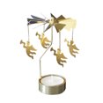 thumbnail image 1 of Clearance! Hot Spinning Rotary Metal Carousel Tea Light Candle Holder Stand Light Xmas Gift, 1 of 2