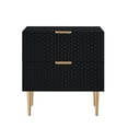 thumbnail image 2 of Lillianne Lacquer Finish 2 Drawer Side Table, Nightstand, 2 of 8