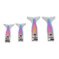thumbnail image 3 of 4pcs Fishtail Nail Clipper Set Stainless Steel Electroplated Accurate Cutting Long Handle Portable Nail Cutter, 3 of 14