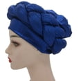 thumbnail image 1 of Turban Multicolored Good Elasticity Women Thick Braids Design Turban Cap for Christmas, 1 of 10