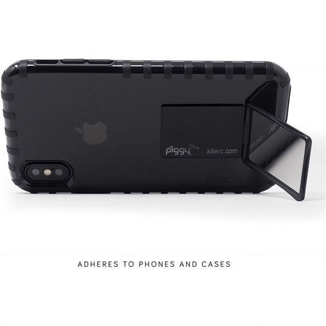 Killer Concepts PP-Black Support de Téléphone Réglable & Prise avec Miroir Compact Support de Voiture , Noir