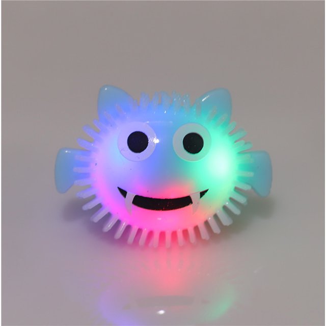 Agiferg Halloween Flash LED Light Pumpkins Finger Ring Hallowmas Party Props