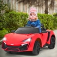 thumbnail image 3 of Costway 12V Kids Ride On Car 2.4G RC Electric Vehicle w/ Lights MP3 Openable Doors Red, 3 of 10