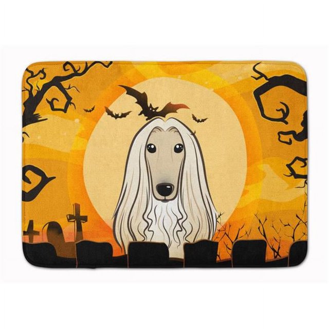 Carolines Treasures BB1802RUG Halloween Afghan Hound Machine Washable Memory Foam Mat