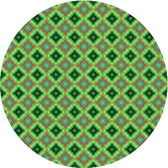 Ahgly Tapis Rond Lavable en Machine Intérieur Transitionnel Vert, 3 Pieds Rond