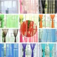 thumbnail image 3 of Transparent Tulle Window Sheer Window Screen Rod Pocket Voile Curtains for Bedroom Living Room 100x200cm (Golden Yellow), 3 of 5