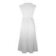 thumbnail image 4 of Dvkptbk Summer Robes Décontractées de Plage pour Femmes 2024 Mode Robe Dégradée Robe Midi Sans Manches Robe Évasée Robe Débardeur Robe d'Été Plissée Robe Débardeur avec Poches, 4 of 4