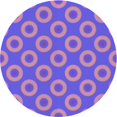 thumbnail image 1 of Ahgly Company Tapis d'Intérieur Lavable en Machine Carré Transitionnel Orchidée Violet, 3 Pieds Carré, 1 of 7