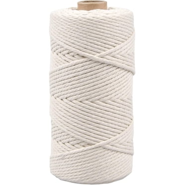 Douceur et Densité Corde en Macramé, Parfaite pour les Projets de Ficelle Artisanale par les Amateurs de Bricolage, Fabriquée de Façon Éthique pour une Gamme d'Applications de Déco Intérieure