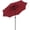 Red Wine, variant on Outsunny 9ft Solar Patio Umbrella with LED Lights Tilt Canopy, Black