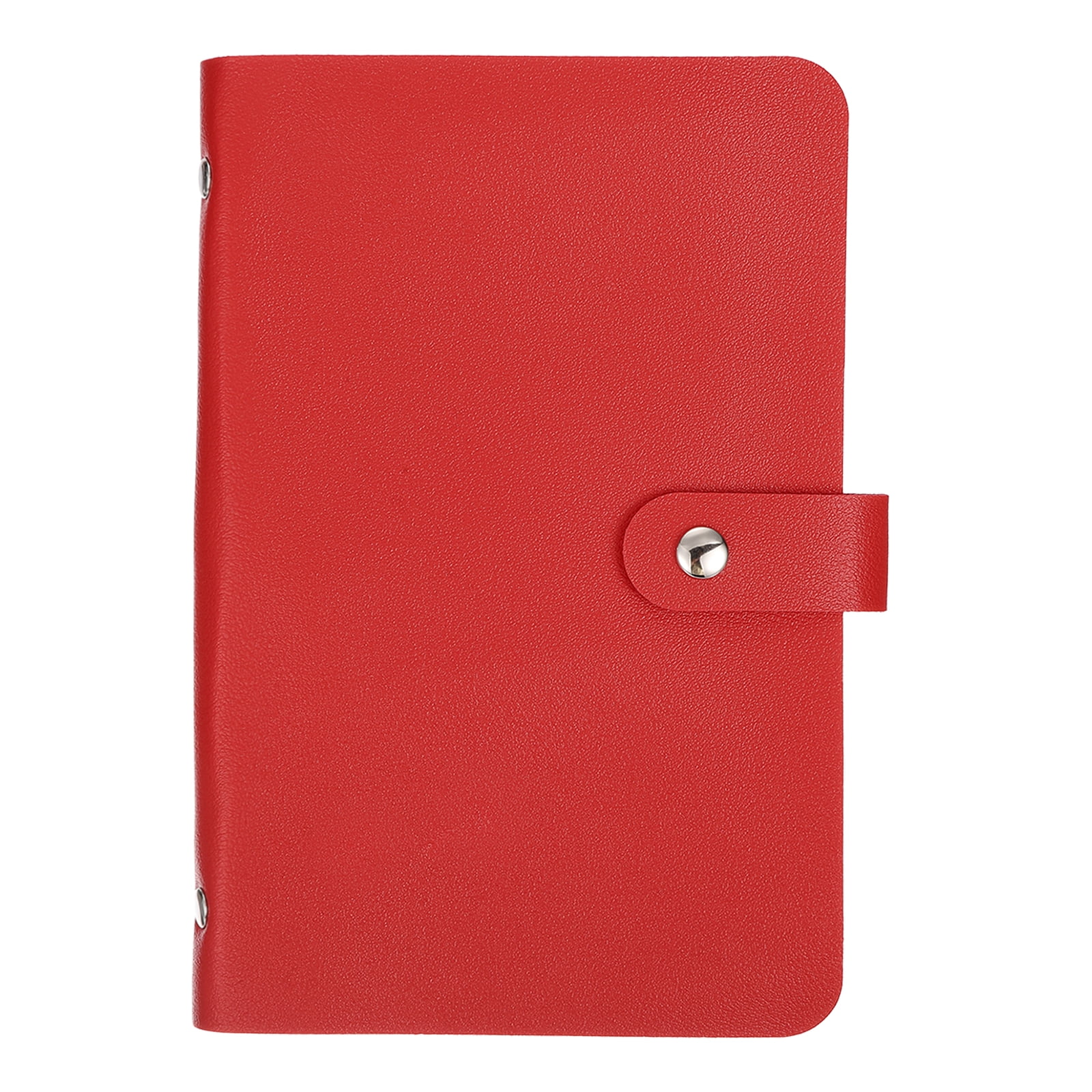 Uxcell 100 Envelope Challenge Binder, Soft PU Leather Savings Challenges Book with Envelopes Money Saving Binder with Horizontal Insert for Budgeting Saving Expense, Red