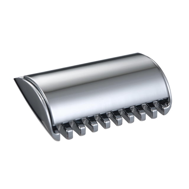 Replacement 1PC Traditional Replacement Safety Head Chrome Scalloped Bar Double Edge Safety Head Shaving Open Comb Head for Men Barber Male Home Use Shaving Tools