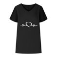 thumbnail image 4 of LSLJS T-shirts à Col en V pour Femmes Mode Confortable Blouses Féminines Hauts, Débardeurs pour Femmes, 4 of 6