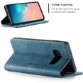 thumbnail image 2 of KOMI Wallet Case for Samsung Galaxy S10e, Premium PU Leather Case Vintage Matte Wallet Flip Cover [Card Slots] [Magnetic Closure] Stand Function Folio Shockproof Full Protection Blue, 2 of 5