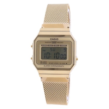 Casio Jeunesse Vintage Ton Or Acier Inoxydable Numérique A700wmg-9a Montre Unisexe