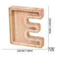thumbnail image 3 of WRKEKC Clearance Personalized Wooden Name Money Box Wooden Deposit Box Twenty Six English Letters, 3 of 5