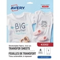 thumbnail image 1 of Avery Stretchable T-Shirt Transfers, 11" x 8 ½", for Inkjet Printers - 43302, 1 of 7