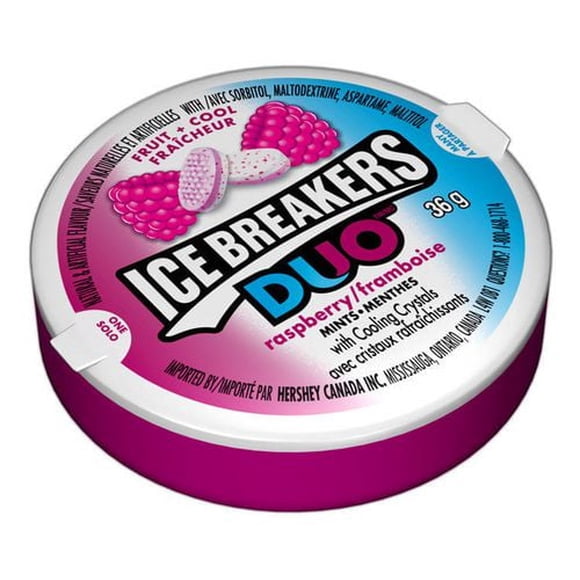 ICE BREAKERS DUOS Raspberry Mints, 36g