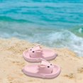 thumbnail image 3 of Wangsaura Women Bathroom Slippers Cute Rabbit Soft Sole Non-slip Open Toe Shower Slide Sandals House Shoes, 3 of 7