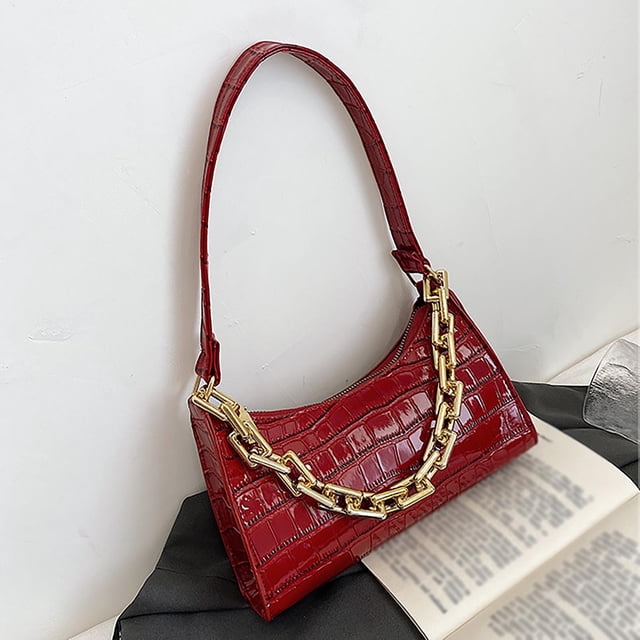 TopLLC One Shoulder Crossbody Bag Leather Large Capacity Multi Compartment Women Bag