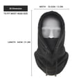 thumbnail image 2 of Graflsoa Unisex Winter Balaclava for Cycling, Hiking & Skiing - Adjustable Drawstring, Fleece-Lined, Windproof & Warm, Multifunctional Scarf & Hood, Available in Multiple Colors (TT-DT-07#), 2 of 6