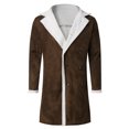 thumbnail image 4 of EGNMCR Jackets for Men Men Winter Warm Turndown Neck Softshell for Windproof Soft Coat Jacket, 4 of 6