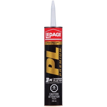 Adhésif de construction PL Premium de LePage 3 fois plus forte