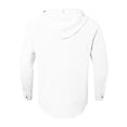 thumbnail image 5 of Chemise à Manches Longues pour Homme, Décontractée, Unie, Cardigan de Vacances, Chemises à Capuche, Hauts, 5 of 5