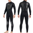 thumbnail image 2 of QualitChoice Combinaison de Plongée Haute Efficacité à Manches Longues, Maillot de Bain Doux pour la Peau, Col Ras du Cou Classique, Structure Composite à Trois Couches, Combinaison de Plongée Homme Noir G, 2 of 6