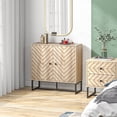 thumbnail image 4 of HOMCOM Modern Sideboard Door Cabinet Buffet Table with Storage Shelf, 4 of 10