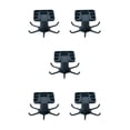 thumbnail image 1 of Maytalsory 1/2/3/5 Kitchen Hanger Self-adhesive Replacement Solid Color Punch-free 360 Degree Rotatable 6 Claw Detachable Mug Brush Rack Blue 5PCS, 1 of 6