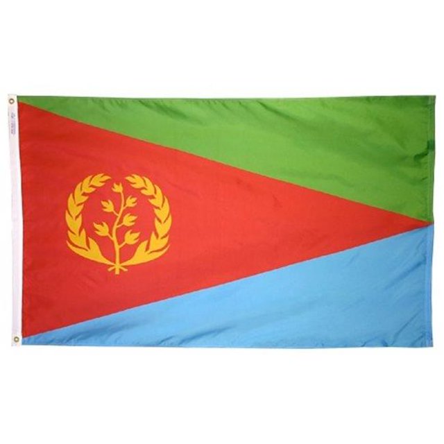 Annin Flagmakers 192515 Drapeau de l'Érythrée Nyl-Glo 2 Pi X 3 Pi