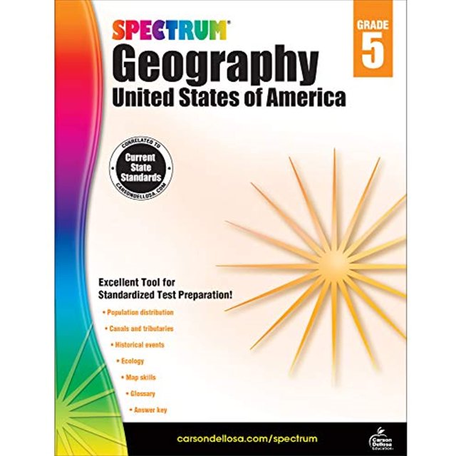 Spectrum Geography, Grade 5: United States of America