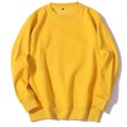 thumbnail image 1 of RXIRUCGD Chandail de Sport pour Homme à Col Rond, Chandail Molletonné à Enfiler à Manches Longues, Chandail à Capuchon Uni, Jaune, Taille : S, 1 of 3