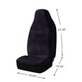 thumbnail image 3 of AUTO DRIVE 2-PIECE Black Fur Seat Covers, 3 of 9